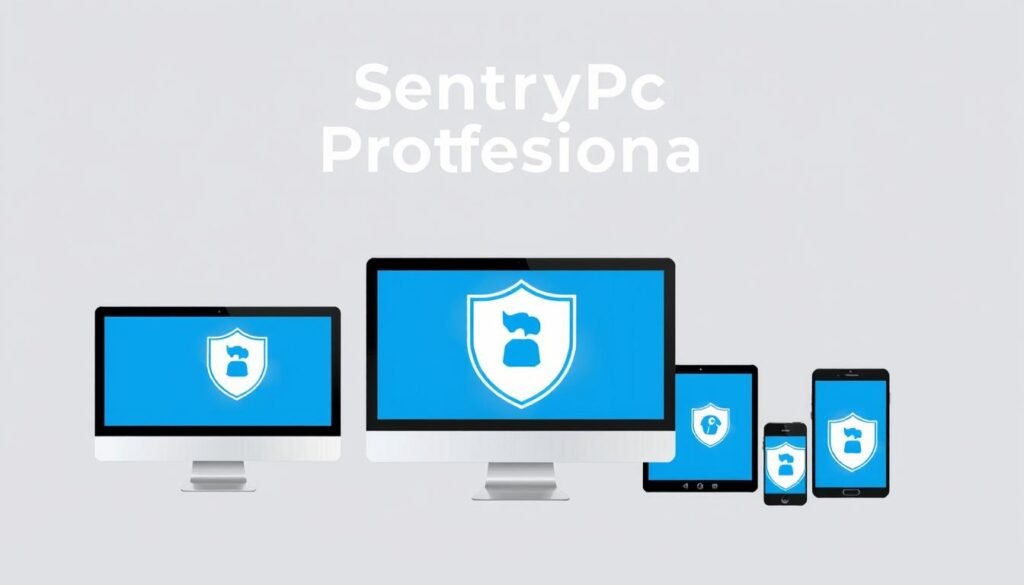 Multiple devices protected by SentryPC computer monitoring software Multiple devices protected by SentryPC computer monitoring software