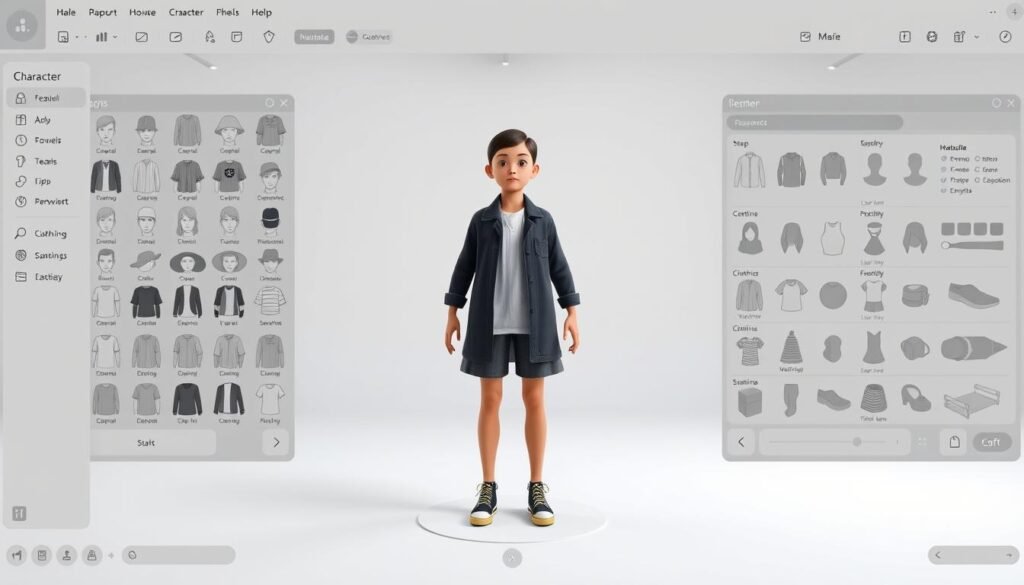 character design software interface character design software interface
