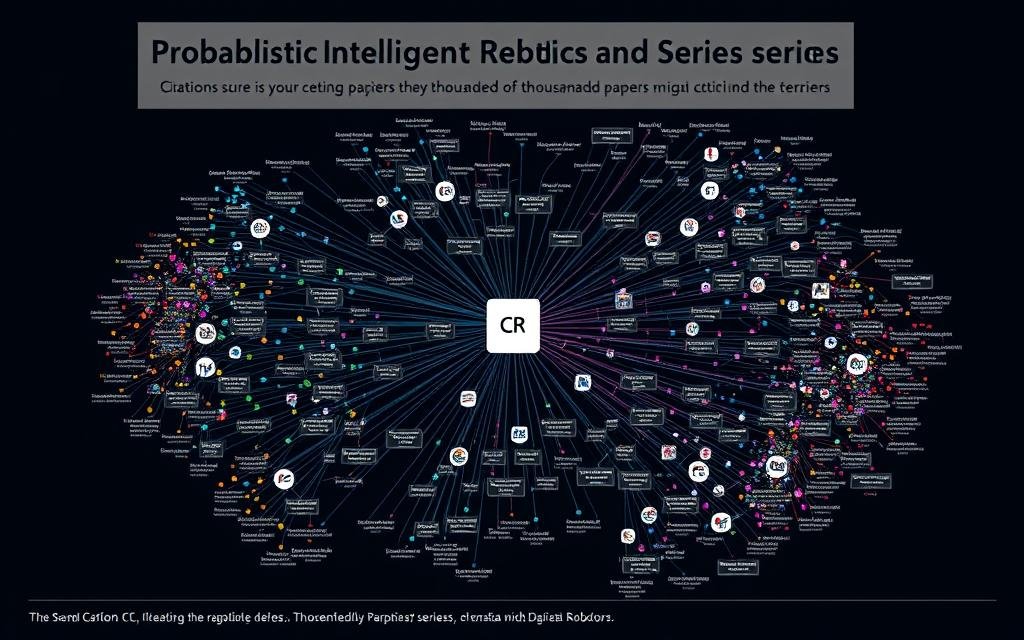 Citation network showing the academic influence of the Probabilistic Intelligent Robotics series Citation network showing the academic influence of the Probabilistic Intelligent Robotics series