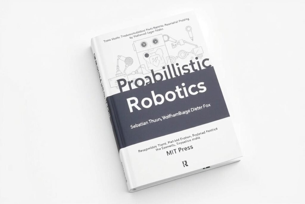 Cover of Probabilistic Robotics book by Sebastian Thrun, Wolfram Burgard, and Dieter Fox Cover of Probabilistic Robotics book by Sebastian Thrun, Wolfram Burgard, and Dieter Fox