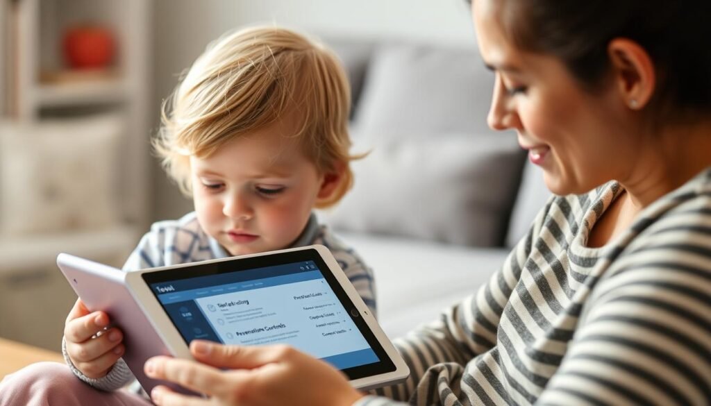 Parent-teaching-child-about-online-safety-on-tablet-1024x585 Cybersecurity for Non-Technical Users: A Practical Protection Guide