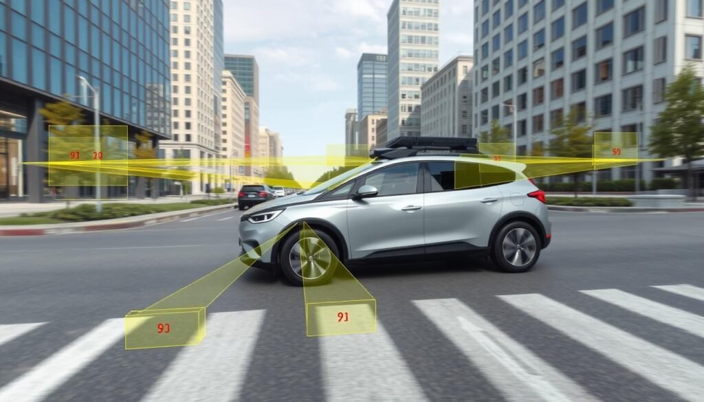 Self-driving car using probabilistic algorithms to navigate through an urban environment Self-driving car using probabilistic algorithms to navigate through an urban environment