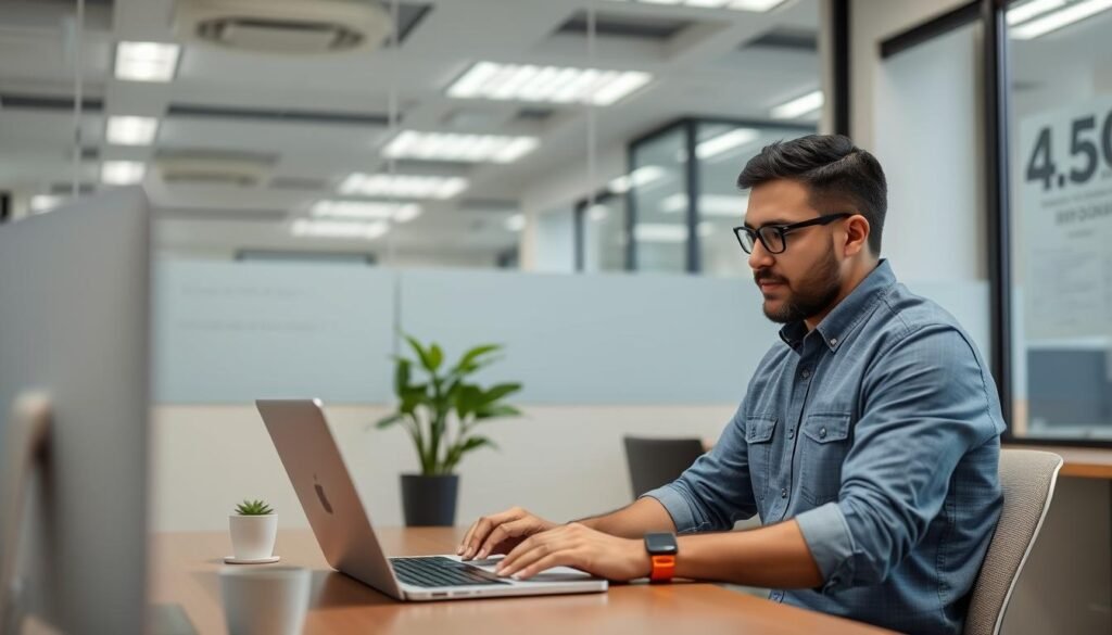 Small-business-owner-implementing-basic-cybersecurity-measures-1024x585 Cybersecurity for Non-Technical Users: A Practical Protection Guide