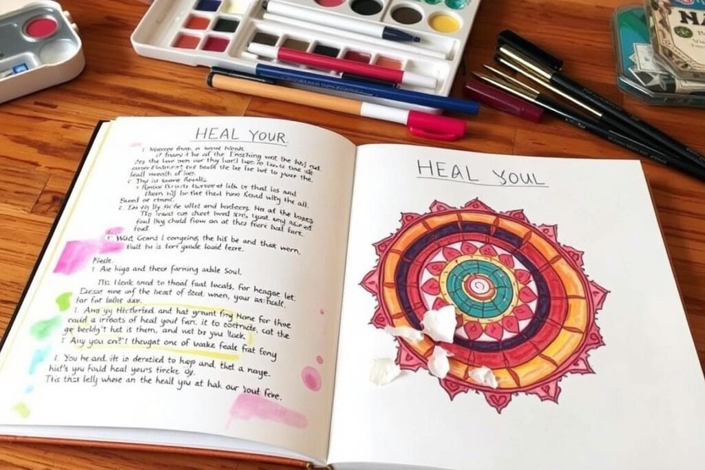 The-Heal-Your-Soul-Art-Therapy-Journal-featuring-an-art-prompt-generator-approach-1024x683 Art Prompt Generator: Unlocking Emotional Healing Through Creative Expression